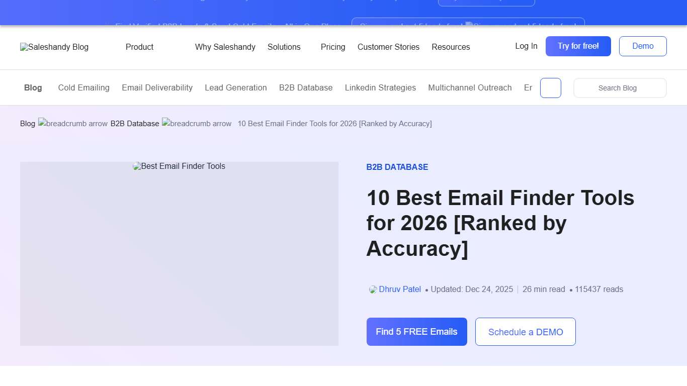 10 Best Email Finder Tools to Use in 2026 [Rated by Accuracy]
